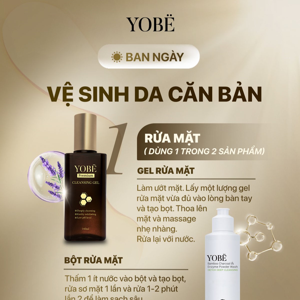 Hướng dẫn sử dụng mỹ phẩm