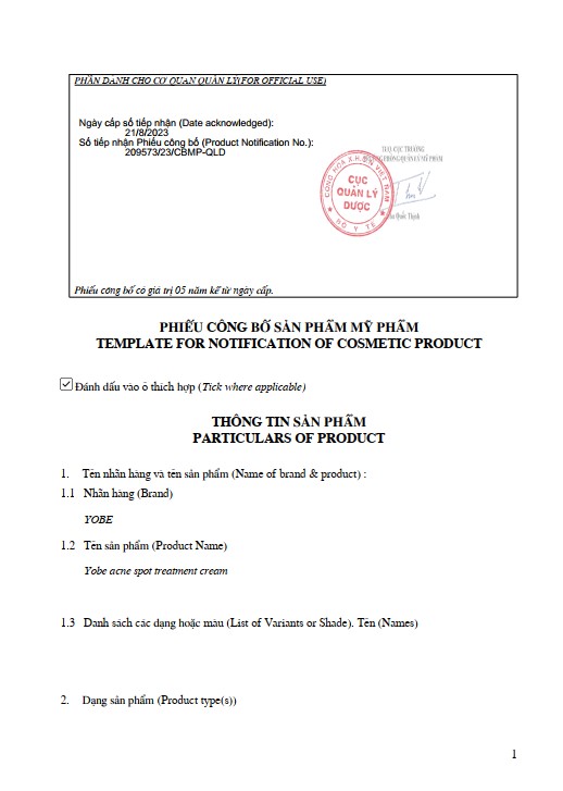 Combo Chấm Mụn Cấp Tốc & Giảm Mụn Mờ Thâm Yobe