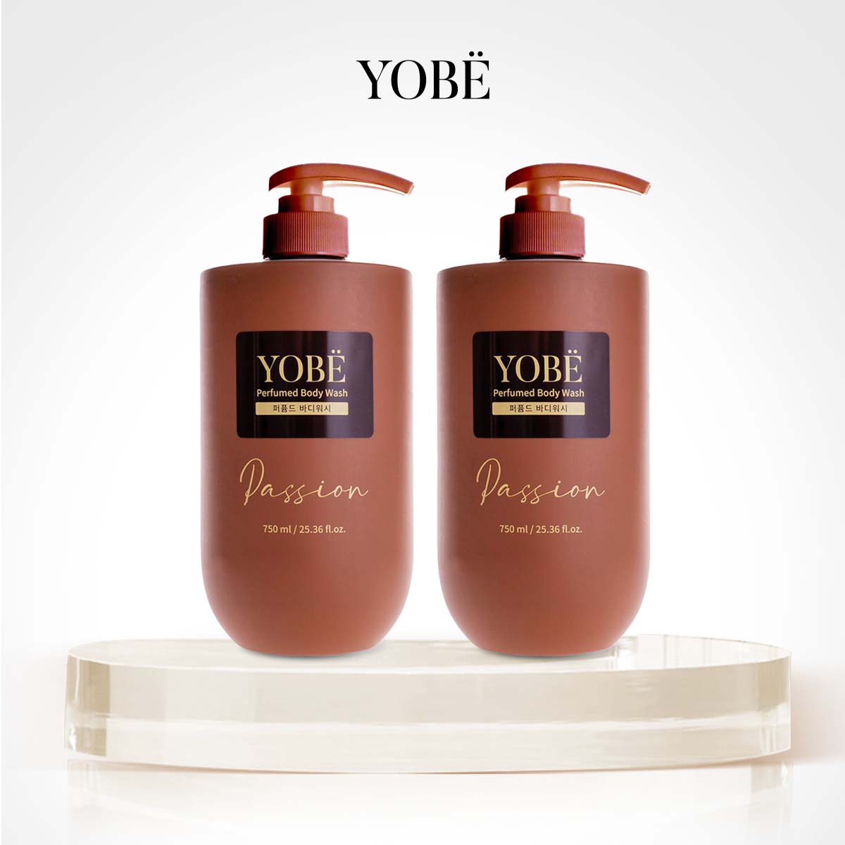 Combo 02 Sữa Tắm Nước Hoa Dưỡng Ẩm Da YOBE Passion Perfumed Body Wash 750ml