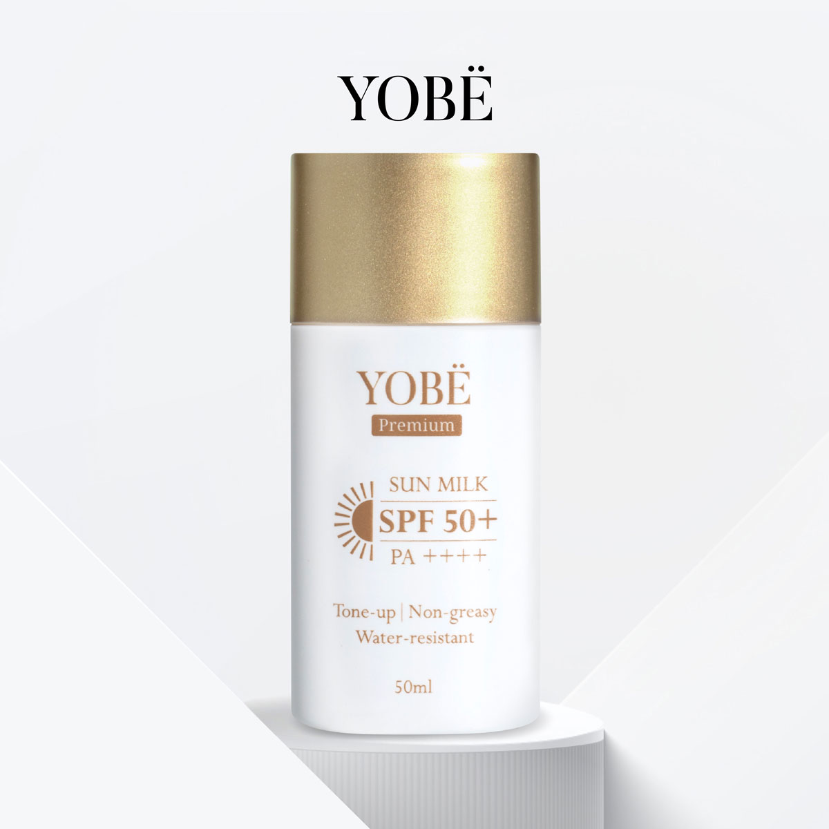 Sữa Chống Nắng Phổ Rộng Nâng Tông Căng Bóng Da YOBE SPF50+ PA++++ 50mL