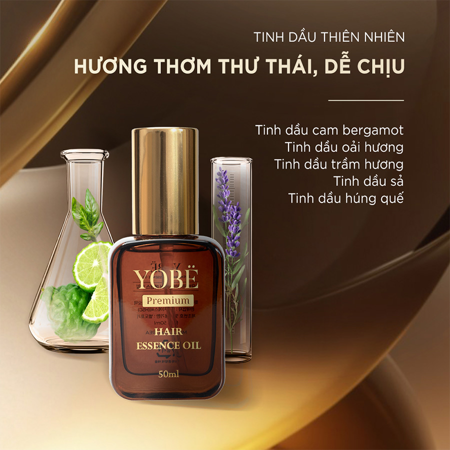 Tinh dầu Dưỡng Tóc Bóng Mượt Chắc Khỏe YOBE 50mL