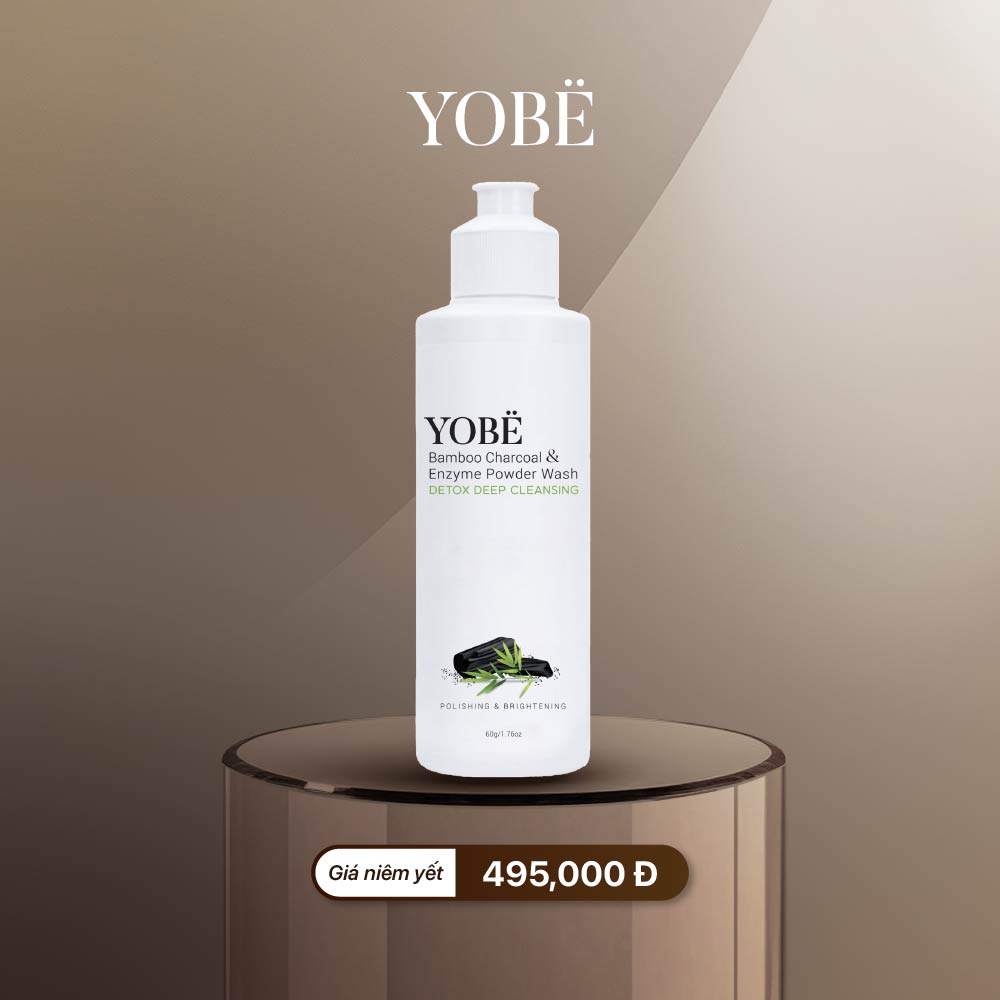 Bột Rửa Mặt Enzyme và Than Tre Hoạt Tính Yobe 60g