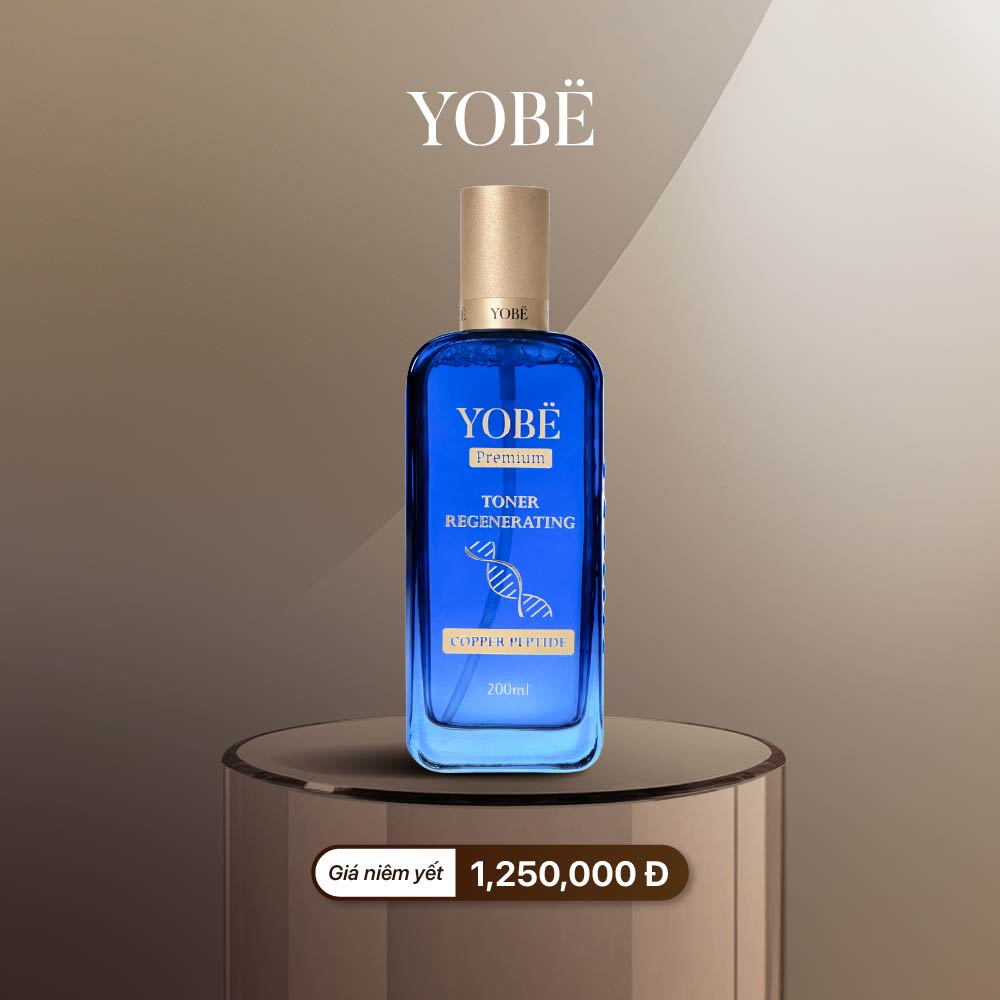 Toner Tái Sinh Làn Da & Ngăn Ngừa Thâm Nám Coppper Peptide YOBE 200mL