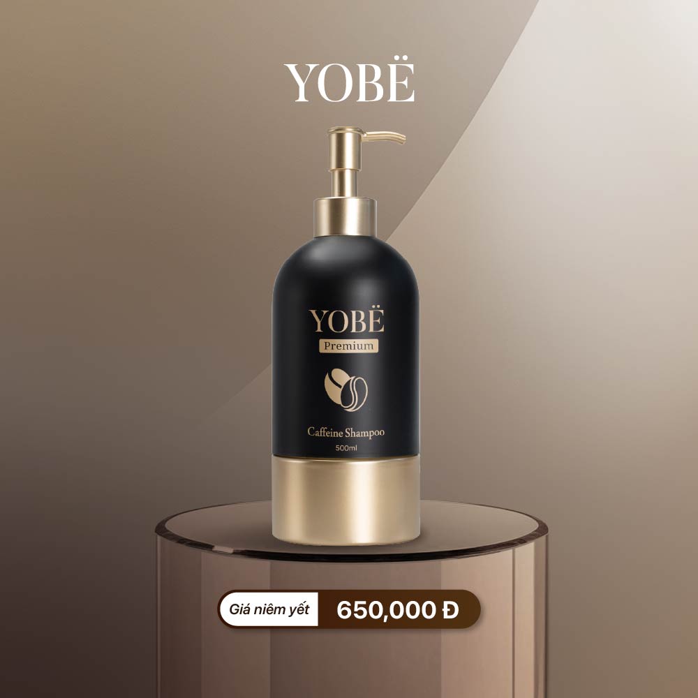 Dầu Gội Detox Da Đầu Sạch Gàu Mượt Tóc YOBE Premium Caffeine Shampoo 500mL
