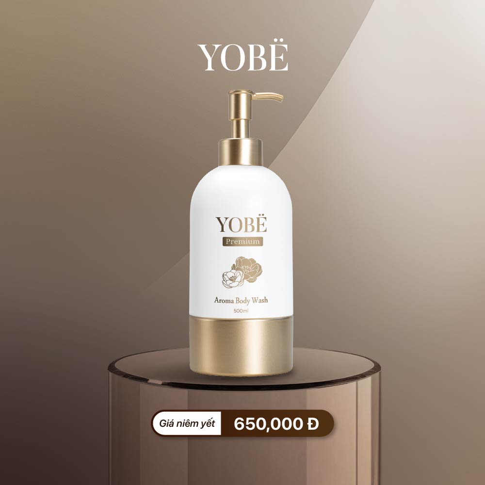 Sữa tắm Dưỡng Ẩm Mềm Mịn Da Tinh Dầu Thơm Aroma YOBE 500 mL