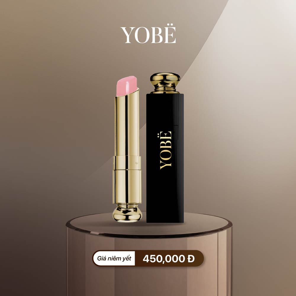 Combo 02 Son Dưỡng Ẩm Mềm Môi Không Màu YOBE (#Màu Hồng + #Màu Cam)