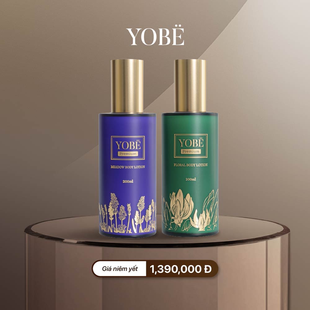 Combo Lotion Dưỡng Thể Trắng Da Hương Hoa Pháp YOBE
