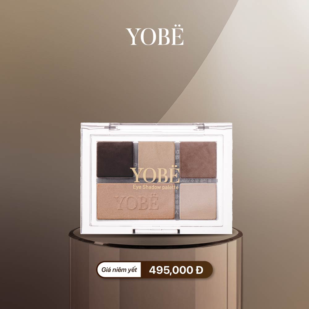 Combo 01 Phấn mắt YOBE Eye Shadow Palette + 01 Son Dưỡng Ẩm Mềm Môi Không Màu YOBE (#Màu Cam)