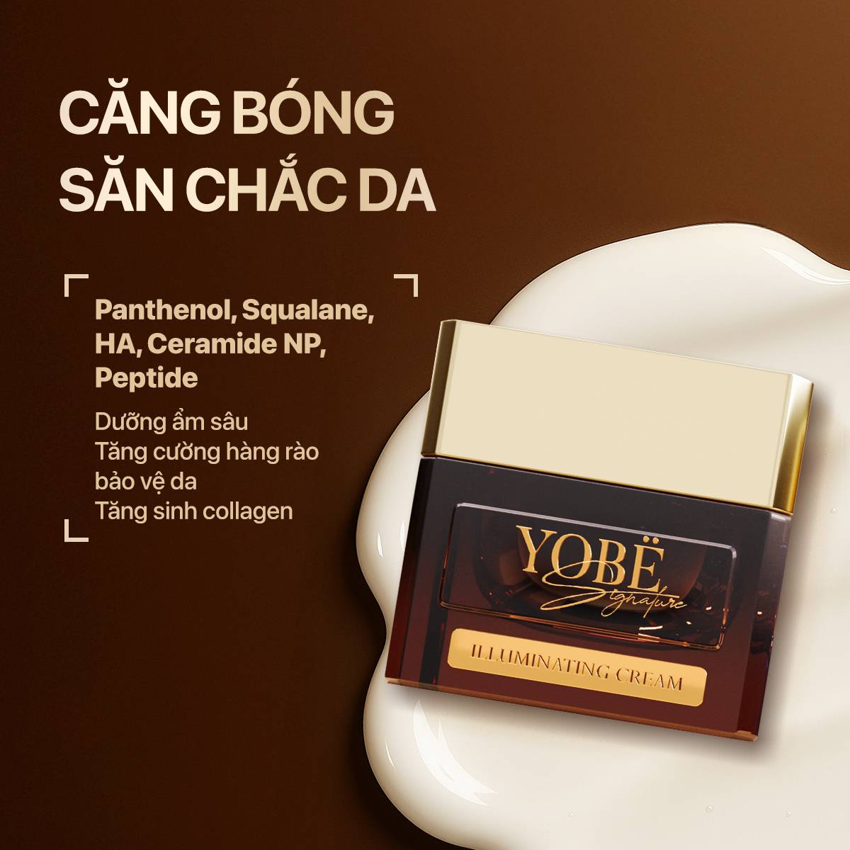 Kem Dưỡng Trắng Mịn - Mờ Nám - Căng Bóng Chuyên Sâu YOBE Signature Illuminating Cream