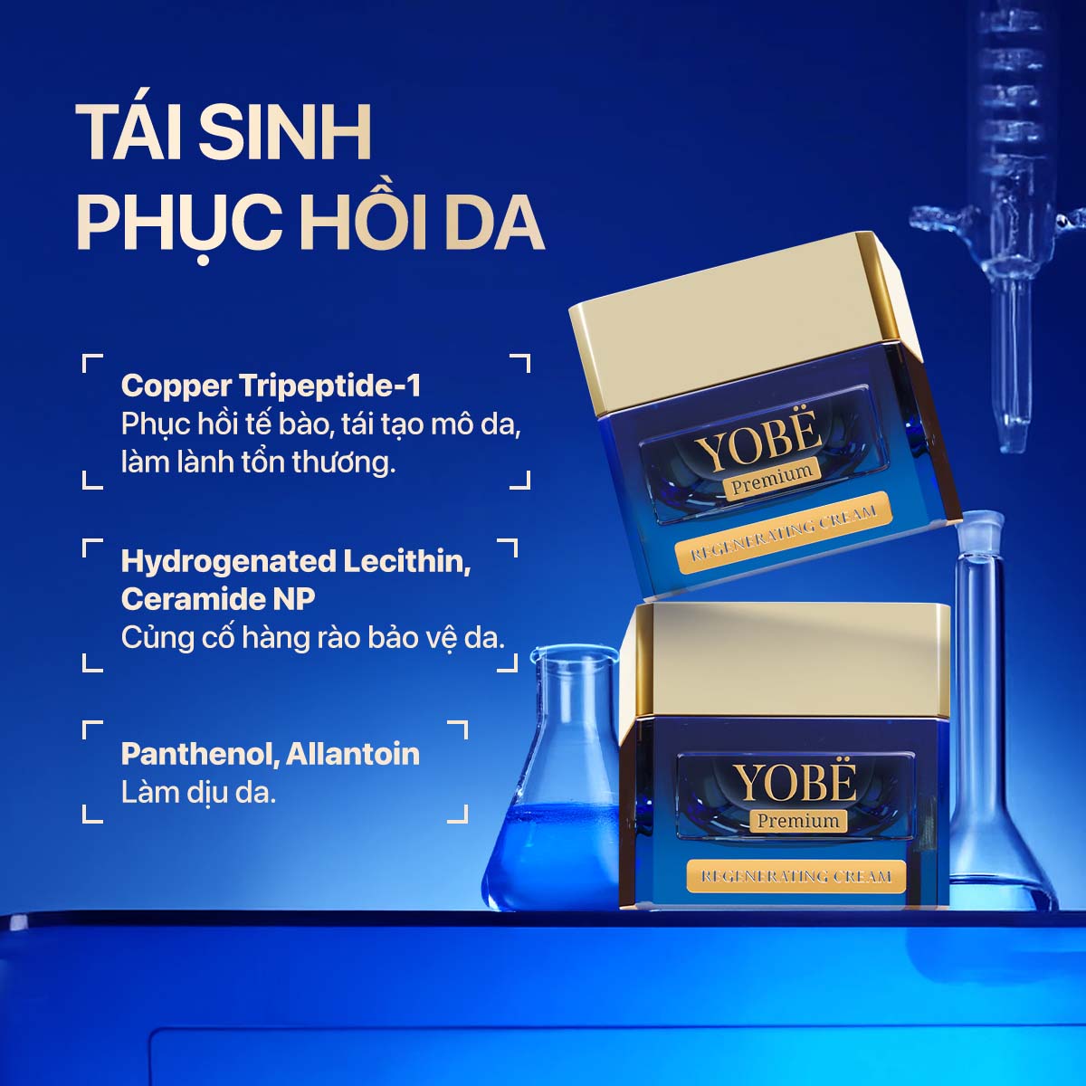 Kem Dưỡng Tái Sinh - Căng Bóng - Ngừa Nám Chuyên Sâu YOBE Premium Regenerating Cream