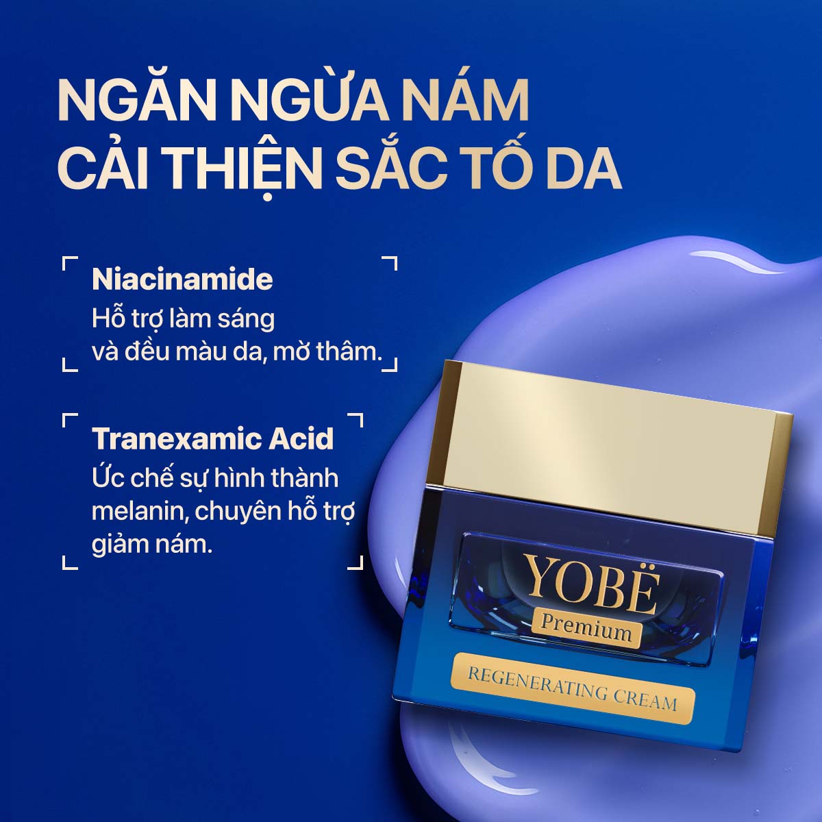 Kem Dưỡng Tái Sinh - Căng Bóng - Ngừa Nám Chuyên Sâu YOBE Premium Regenerating Cream